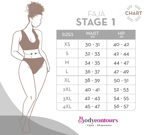 Stage 1 Compression Bundle: Option 8 (Braless full body above the knee faja  with sleeves) - Contour Fajas
